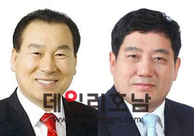 이날 출범한 특위는 위원장에 강정일 의원왼쪽 부위원장에 손남일 의원오른쪽을 선출했다 전남도의회 제공